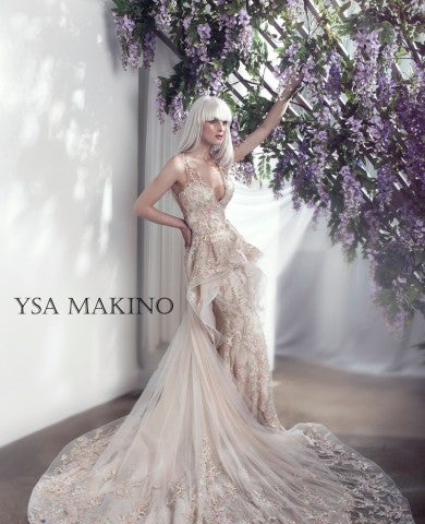 bride wearing Ysa Makino dress