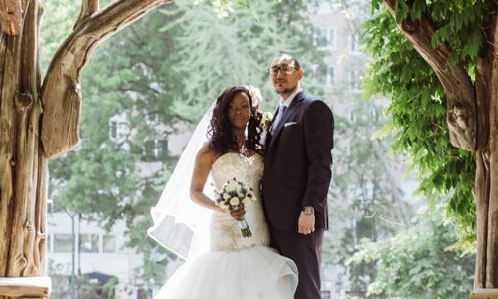 Moeisha and Jason bride and groom