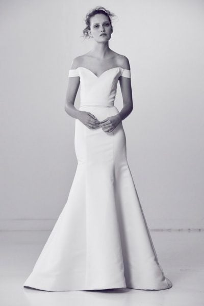 new simple wedding dress