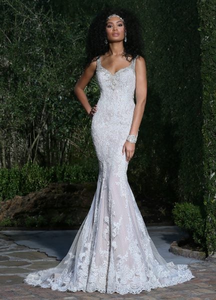 Romantic Fit And Flare Wedding Dress - Image 1