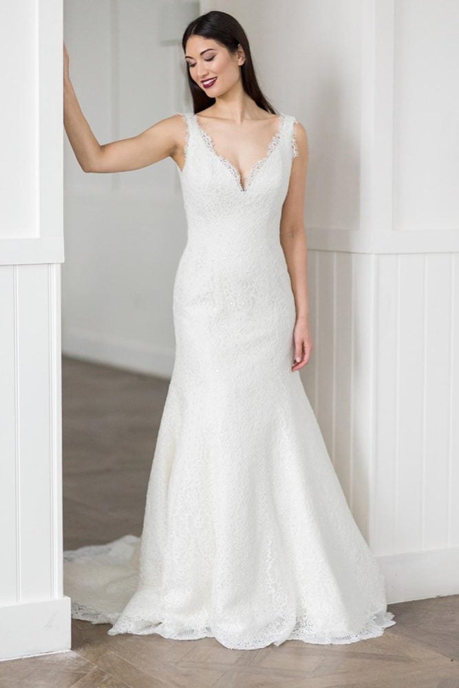 Romantic Fit and Flare Wedding Dress - Image 1