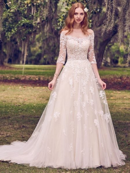  Romantic  A line  Wedding  Dress  Kleinfeld Bridal 