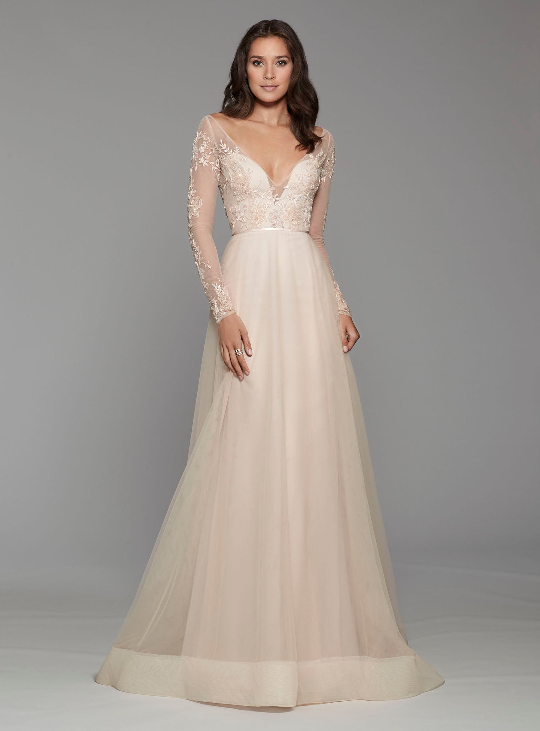 33708405 Bohemian A line  Wedding  Dress  Kleinfeld Bridal 