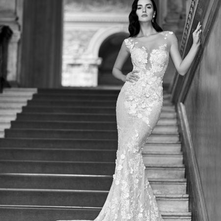 Modern Fit And Flare Wedding Dress | Kleinfeld Bridal