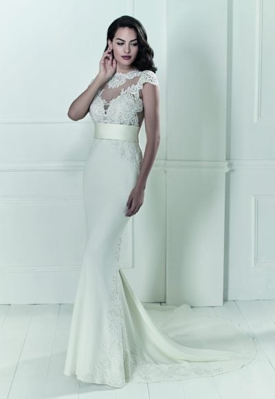Romantic Fit And Flare Wedding Dress by Maison Signore