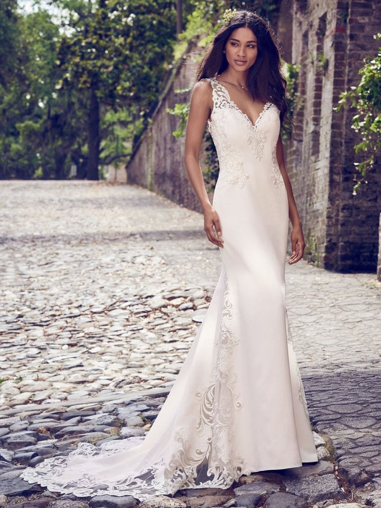 maggie sottero sheath wedding dress