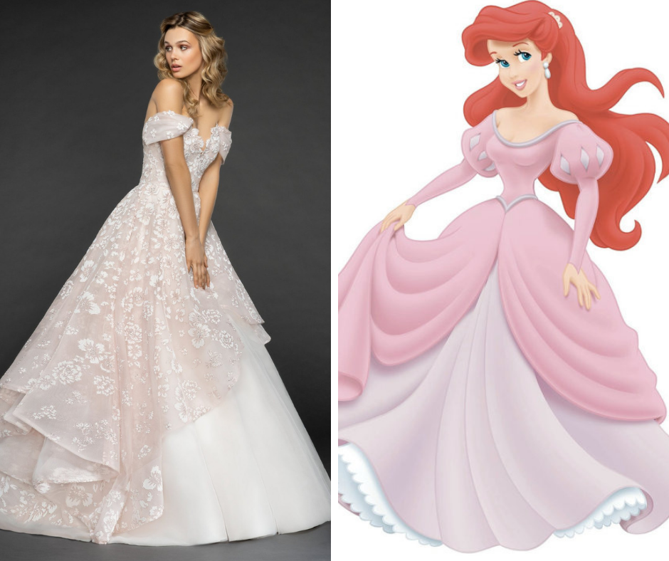 princess ariel wedding dress