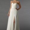 Sweetheart Strapless A-line Chiffon Wedding Dress - Image 1