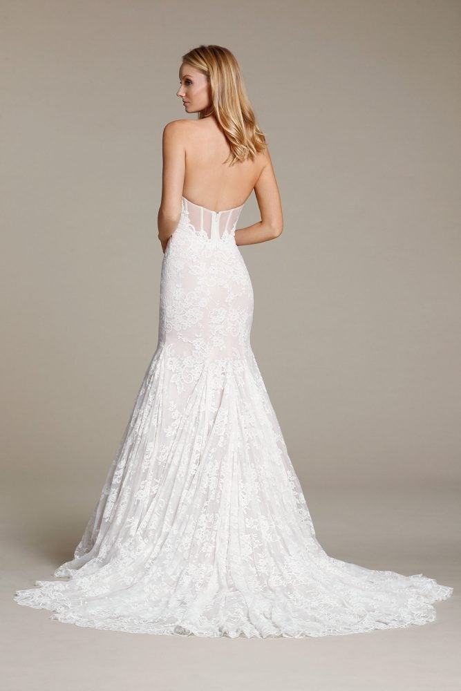Sweetheart Lace Fit And Flare Wedding Dress - Image 2