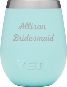Kleinfeld Bridal customized Yeti Wine Tumbler