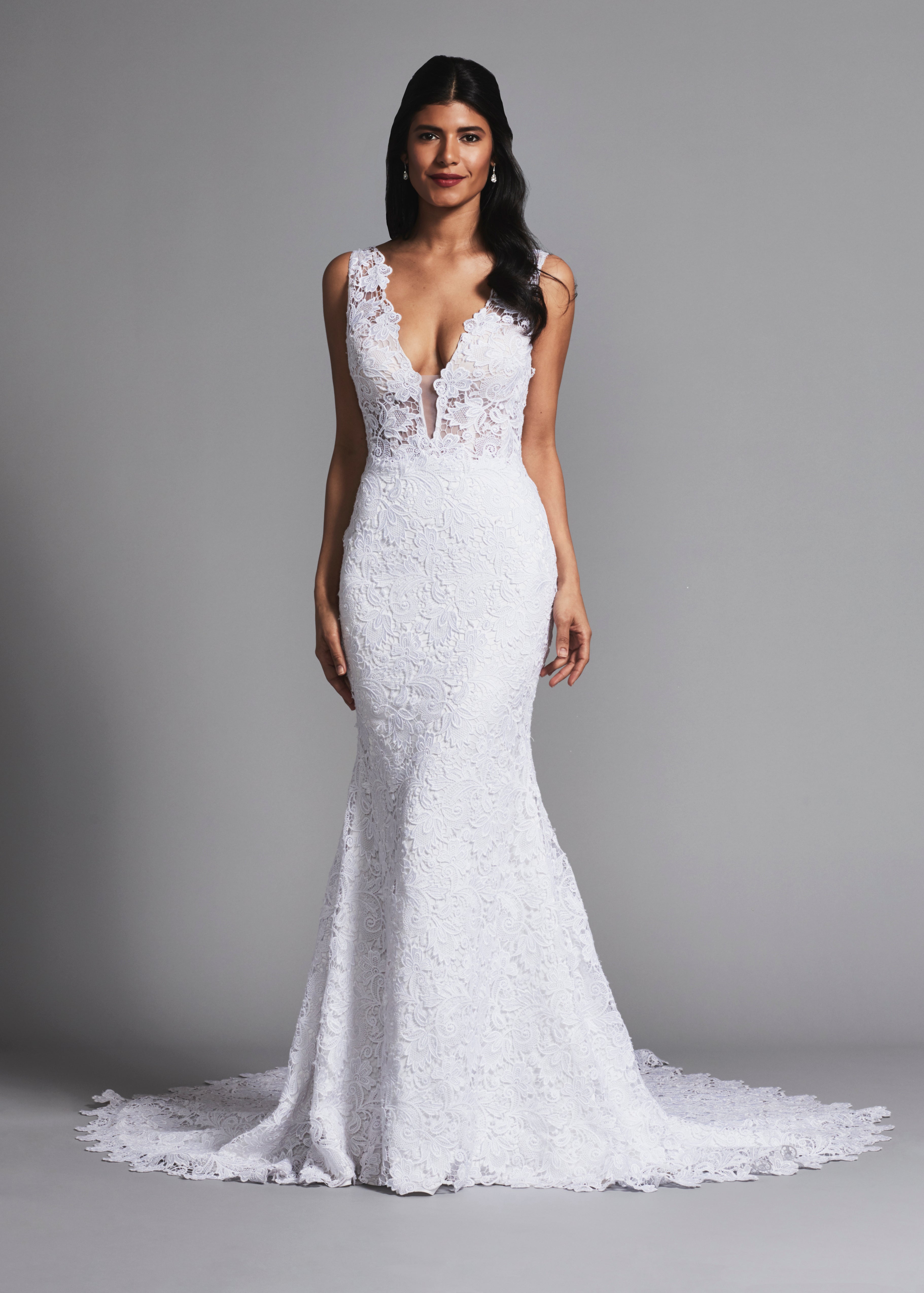 best style wedding dress for big bust