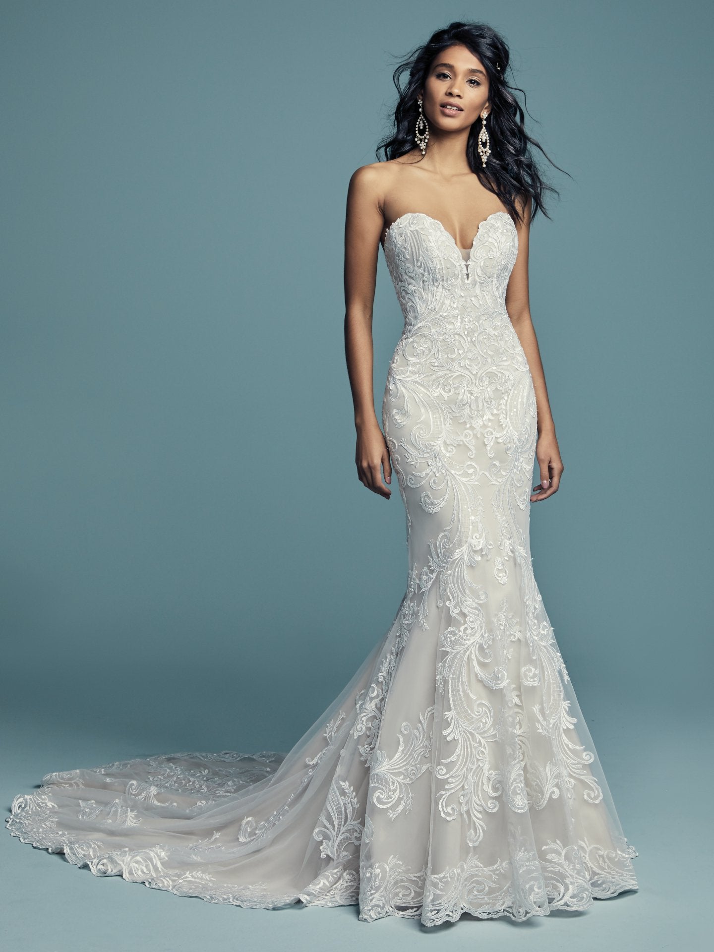 maggie sottero fit and flare