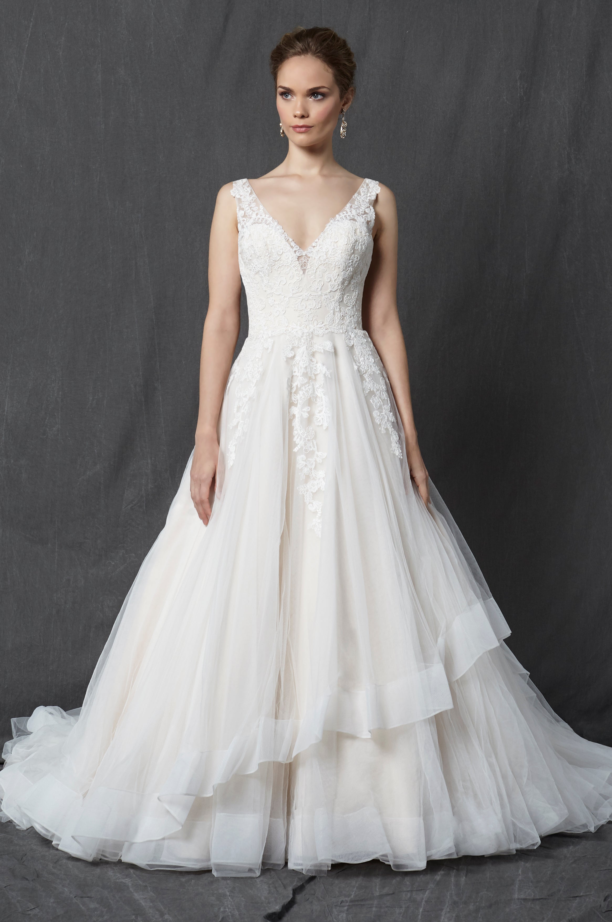 best wedding dress style for large bust