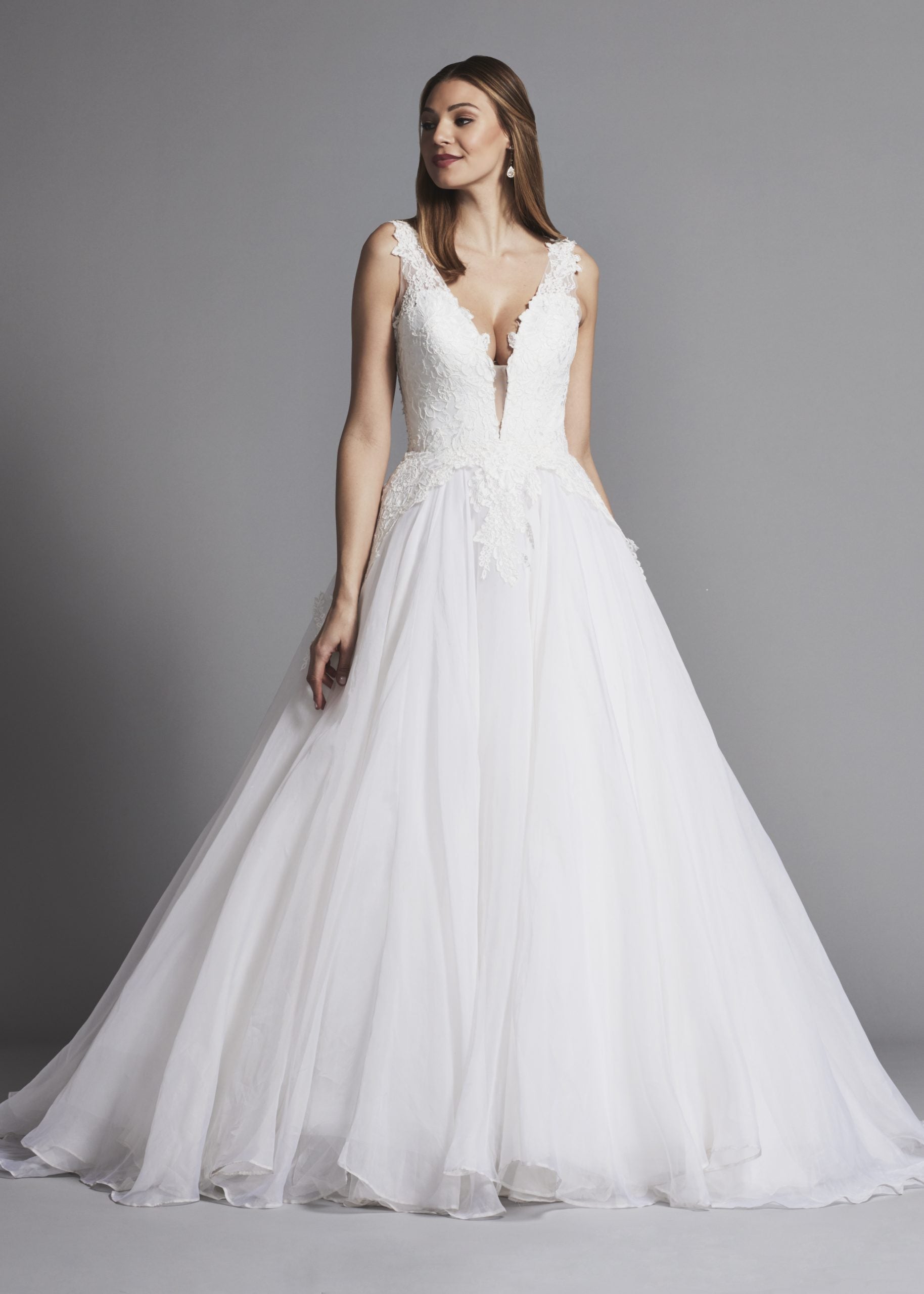 organza ball gown wedding dress