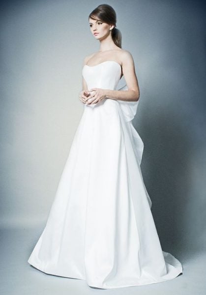  Simple  Strapless A line  Wedding  Dress  Kleinfeld Bridal 