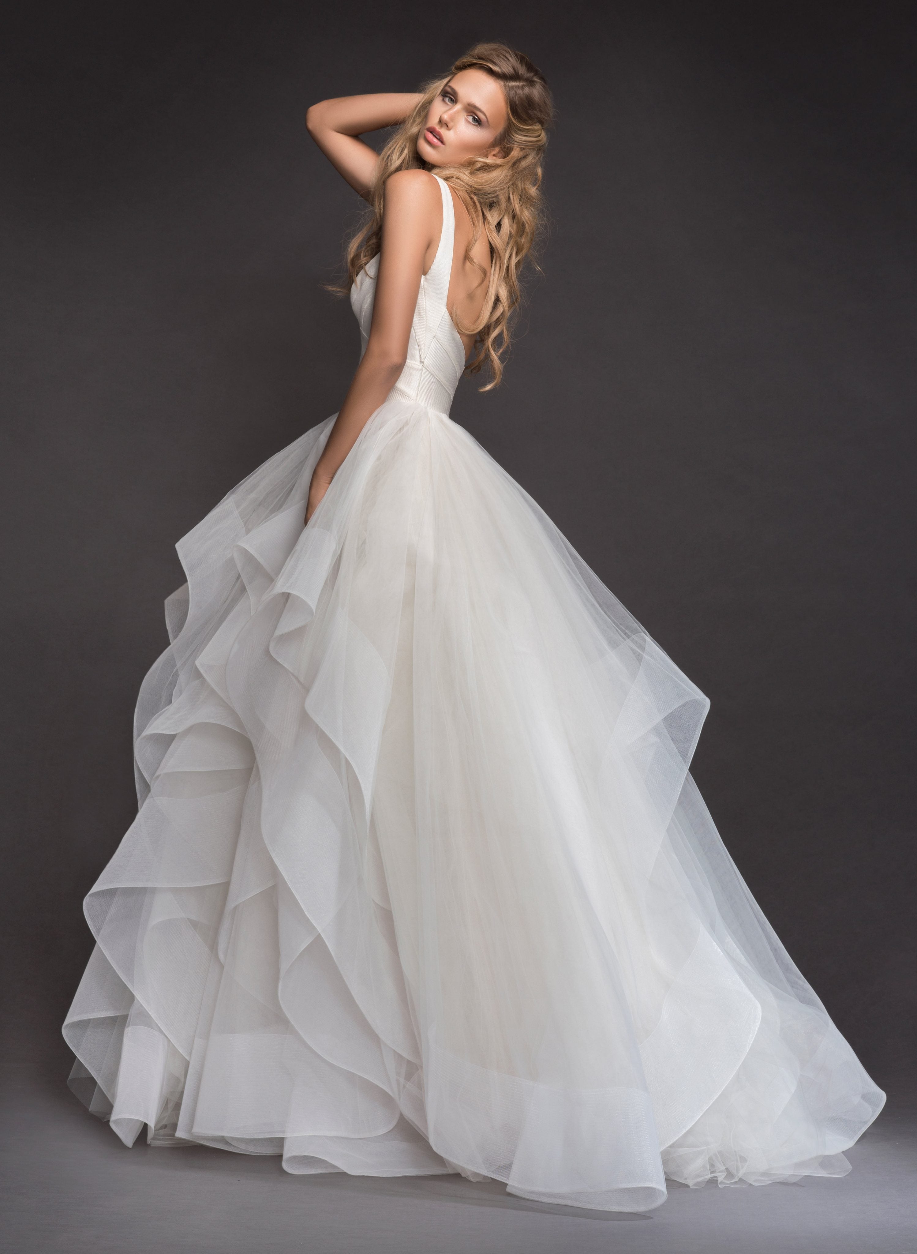 Sleeveless Bandage Bodice Horsehair Trip Skirt  Ball Gown  