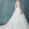 Long Sleeve Lace Tulle Ball Gown Wedding Dress by Maggie Sottero - Image 2