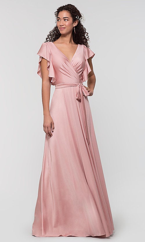 bridesmaids wrap dresses