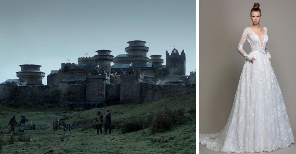 Which Game of Thrones location would you get married in? We've rounded up the 8 most popular locations in the show and paired them with brand new LOVE by Pnina Tornai wedding dresses! Photo Credit: HBO