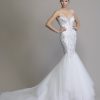 Mermaid Embellished Wedding Dress With Tulle Skirt by Love by Pnina Tornai - Image 1