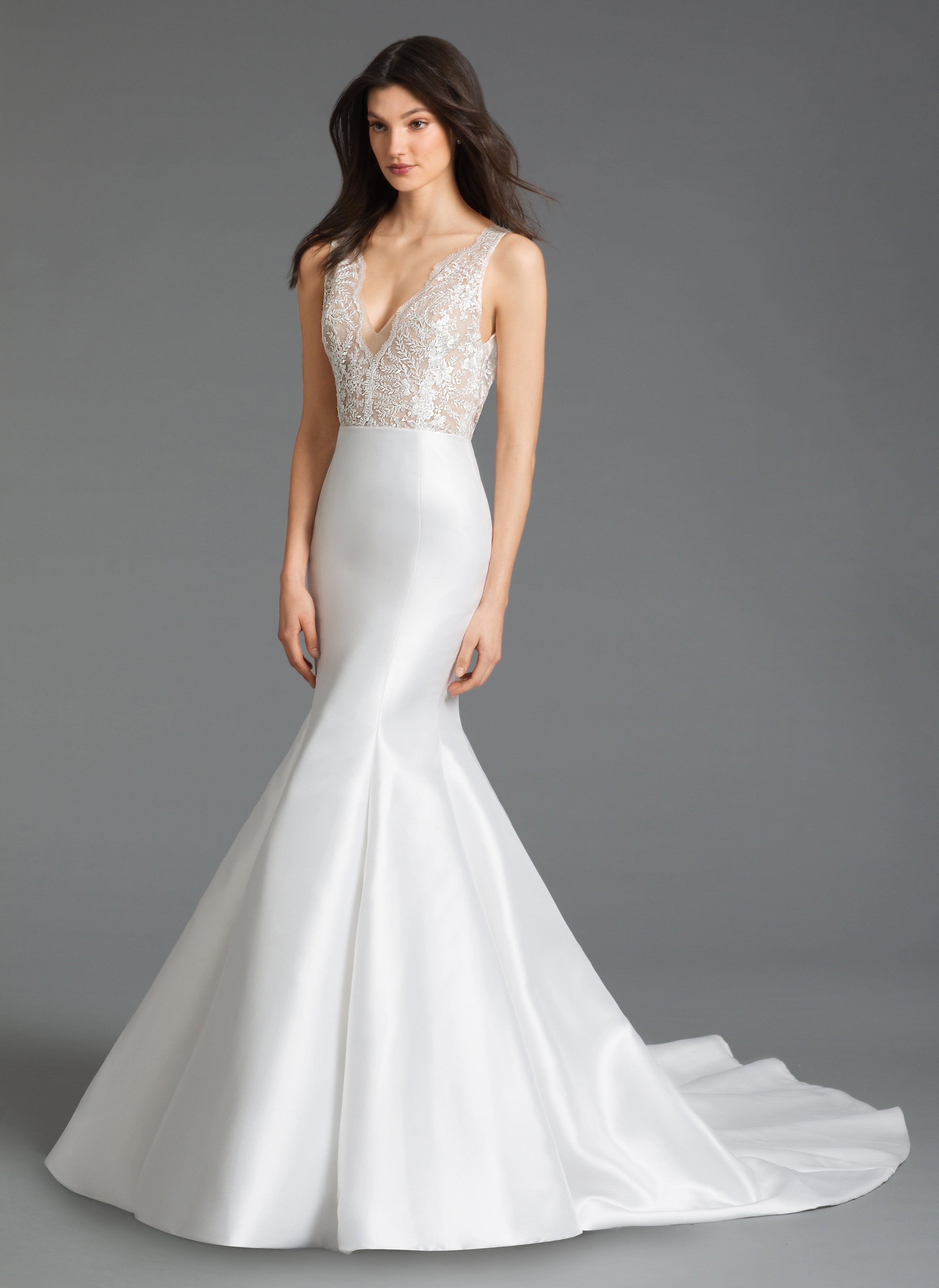 silk mermaid wedding dress