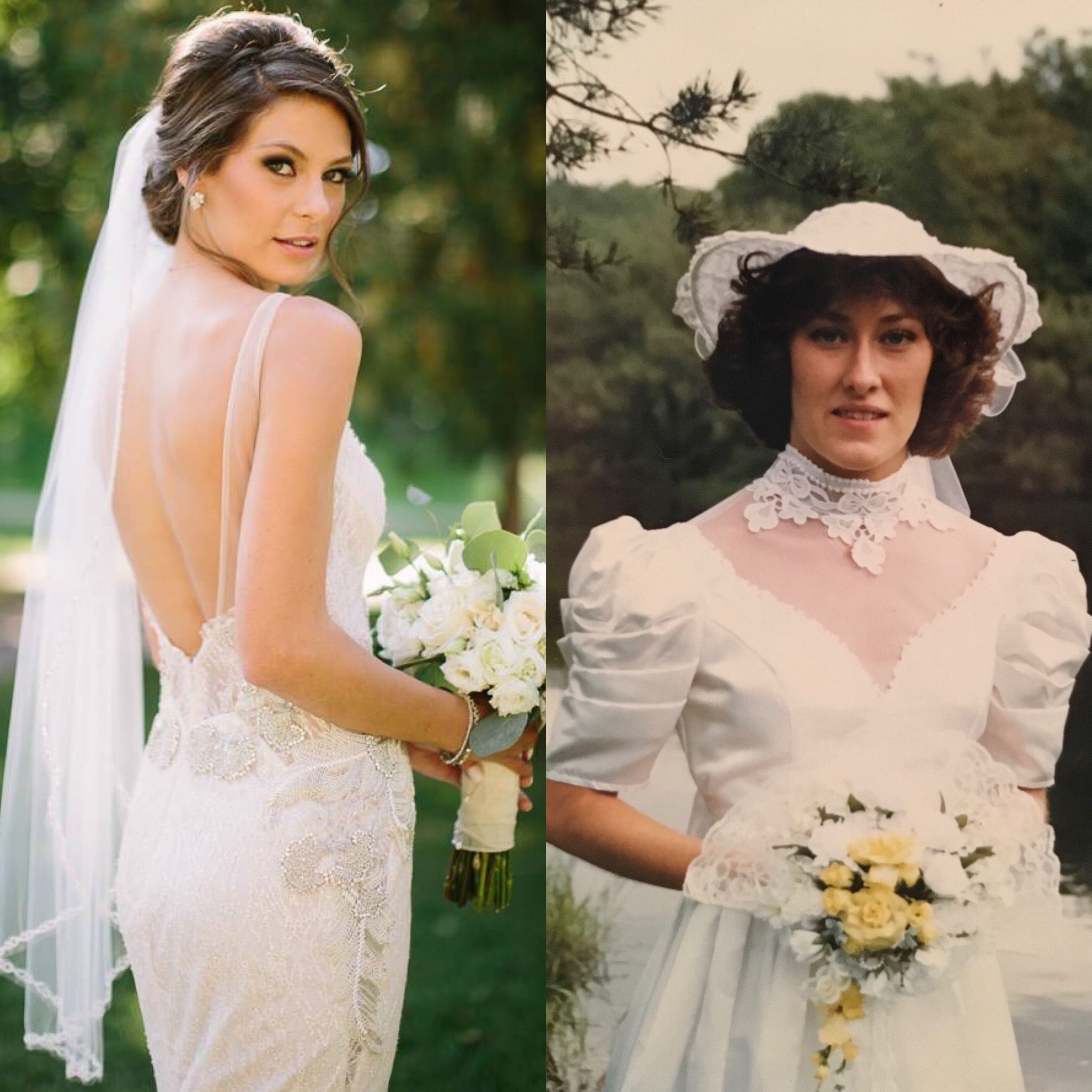 Take a look at these Kleinfeld brides and their moms in their wedding dresses on their wedding day in honor of Mother's Day!