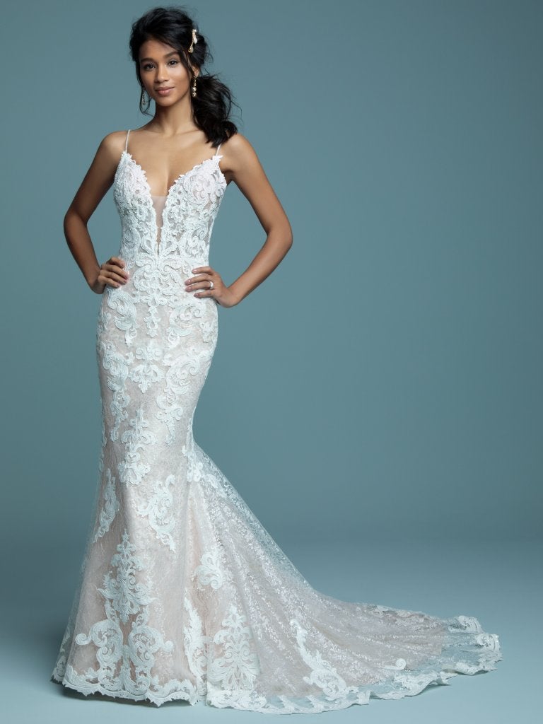 maggie sottero sheath wedding dress