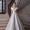 Simple Silk Ball Gown Wedding Dress by Sareh Nouri - Image 1