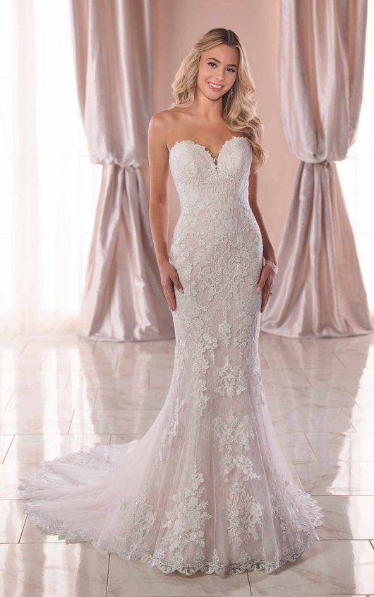 2019 fit and flare wedding dresses