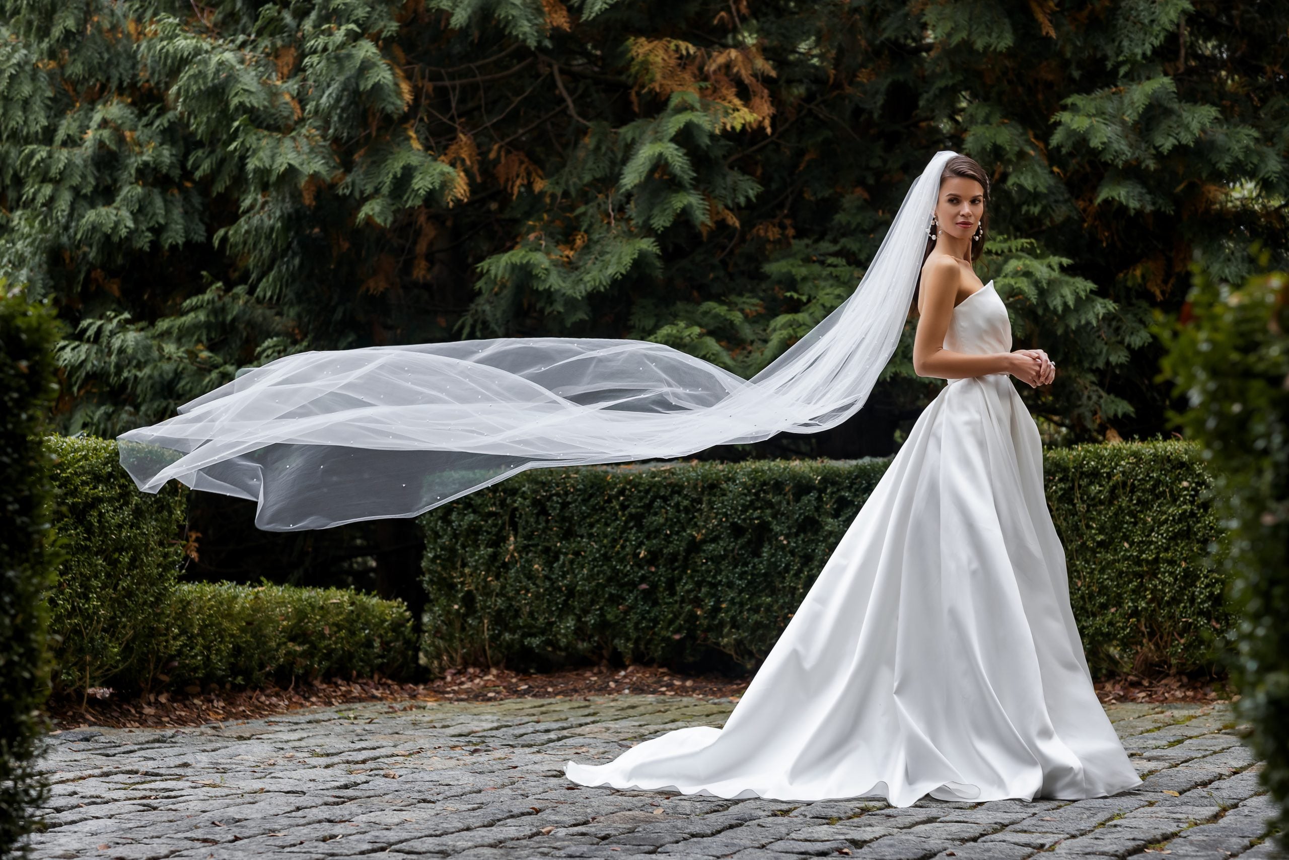 Our Favorite Wedding Dresses with Matching Bridal Veils - Pretty