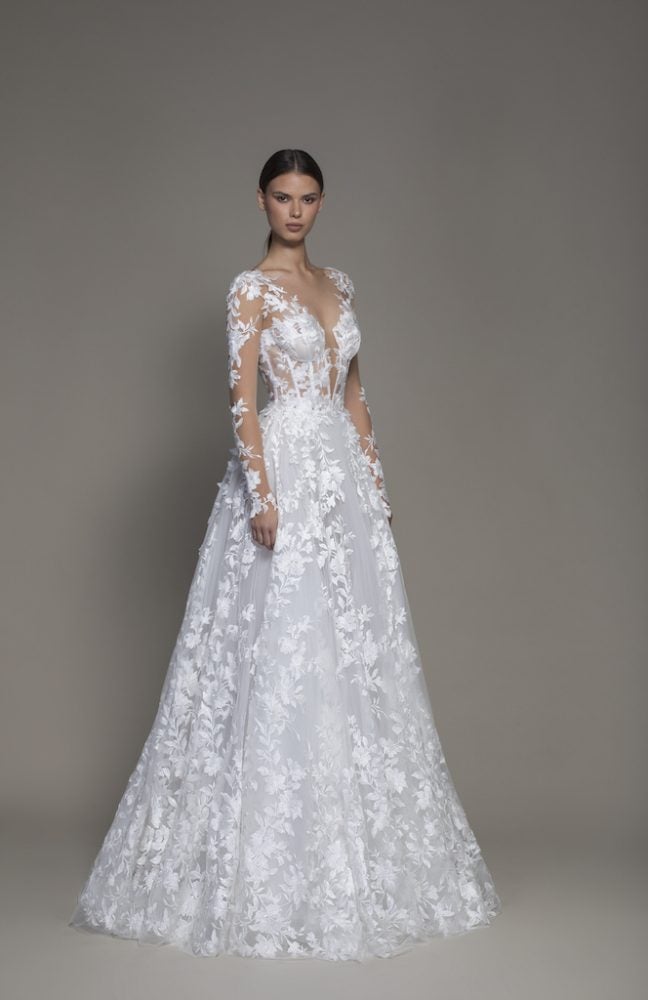 pnina tornai sheath wedding dress