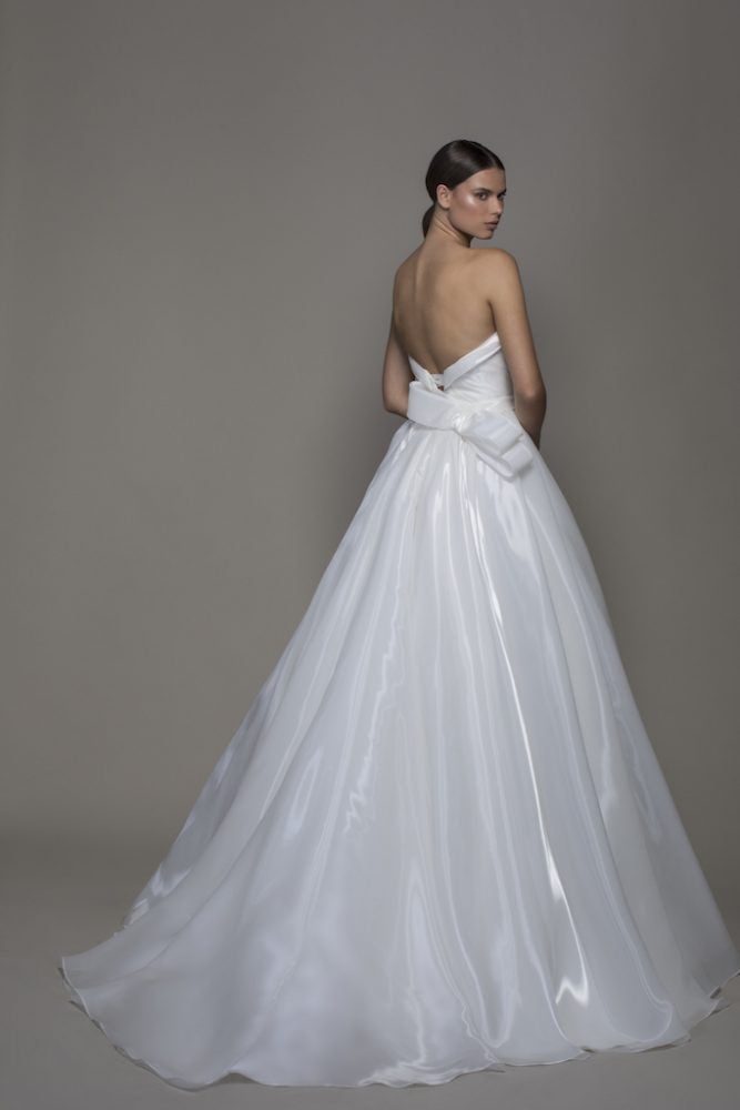 Liquid organza wedding dress Clearance