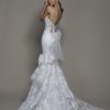 Strapless Plunging V-neckline Lace Mermaid Wedding Dress by Pnina Tornai - Image 2