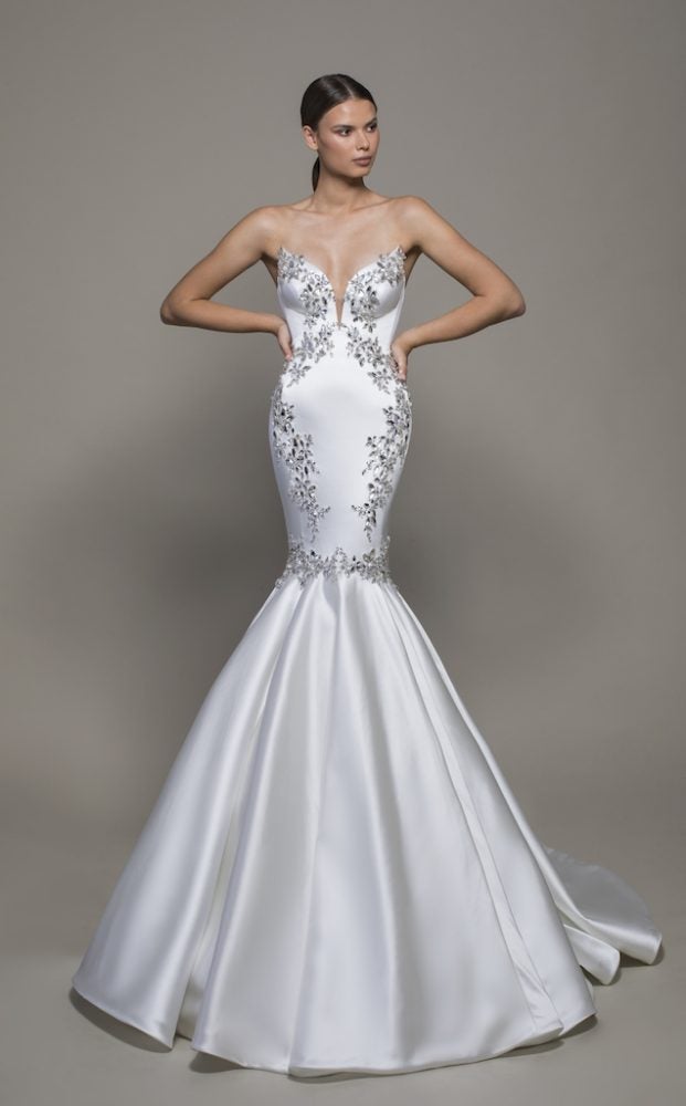 pnina tornai ball gown with crystals