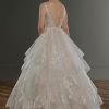 Sleeveless V-Neck Ballgown Wedding Dress With Layered Skirt by Martina Liana - Image 2