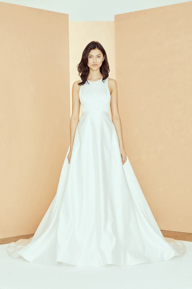 Sleeveless Scoop Neck A-line Wedding Dress With Pockets by Nouvelle Amsale - Image 1