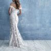Off-the-shoulder Sweetheart Neckline Lace Sheath Wedding Dress by Allure Bridals - Image 2