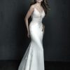 Sleeveless Fit And Flare Crepe Wedding Dress by Allure Bridals - Image 1