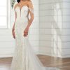 Strapless Lace Fit And Flare Wedding Dress by Essense of Australia - Image 1