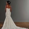 Strapless Fit And Flare Lace V-neck Wedding Dress by Martina Liana - Image 2