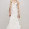 Strapless Sweetheart Neckline Fit And Flare Wedding Dress With Bow by Rivini - Image 1