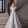 Simple Silk Ballgown Wedding Dress by Sareh Nouri - Image 2