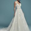 Sleeveless V-neckline Lace Ball Gown Wedding Dress by Maggie Sottero - Image 1