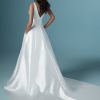 Sleeveless V-neckline Simple A-line Wedding Dress by Maggie Sottero - Image 2