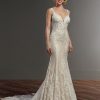 Sleeveless Sweetheart Neckline Lace Fit And Flare Wedding Dress by Martina Liana - Image 1