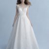 Cap Sleeve Bateau Neckline Ball Gown Wedding Dress With Embroidered Lace by Disney Fairy Tale Weddings Collection - Image 1