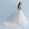 Cap Sleeve V-neckline Ball Gown Wedding Dress With Beaded Bodice And Tulle Skirt by Disney Fairy Tale Weddings Collection - Image 2