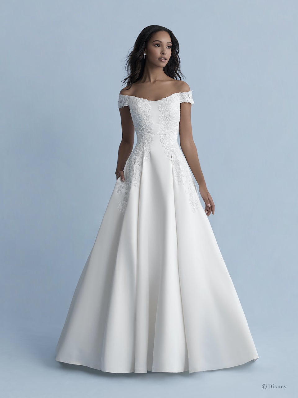 Ball Gown Sweetheart Pick-Up Satin Wedding Dress With Embroidery And Tiers  - UCenter Dress