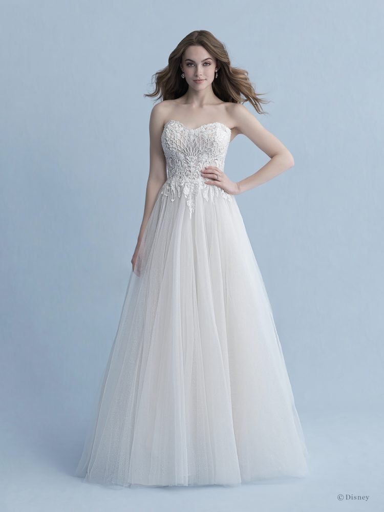 Strapless Sweetheart Neckline A-line Wedding Dress With ...