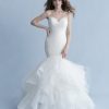Strapless Sweetheart Neckline Ruched Tulle Mermaid Wedding Dress With Ruffle Skirt by Disney Fairy Tale Weddings Collection - Image 1